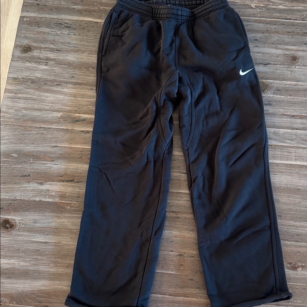 Nike Black Jogger Sweats with White Swoosh